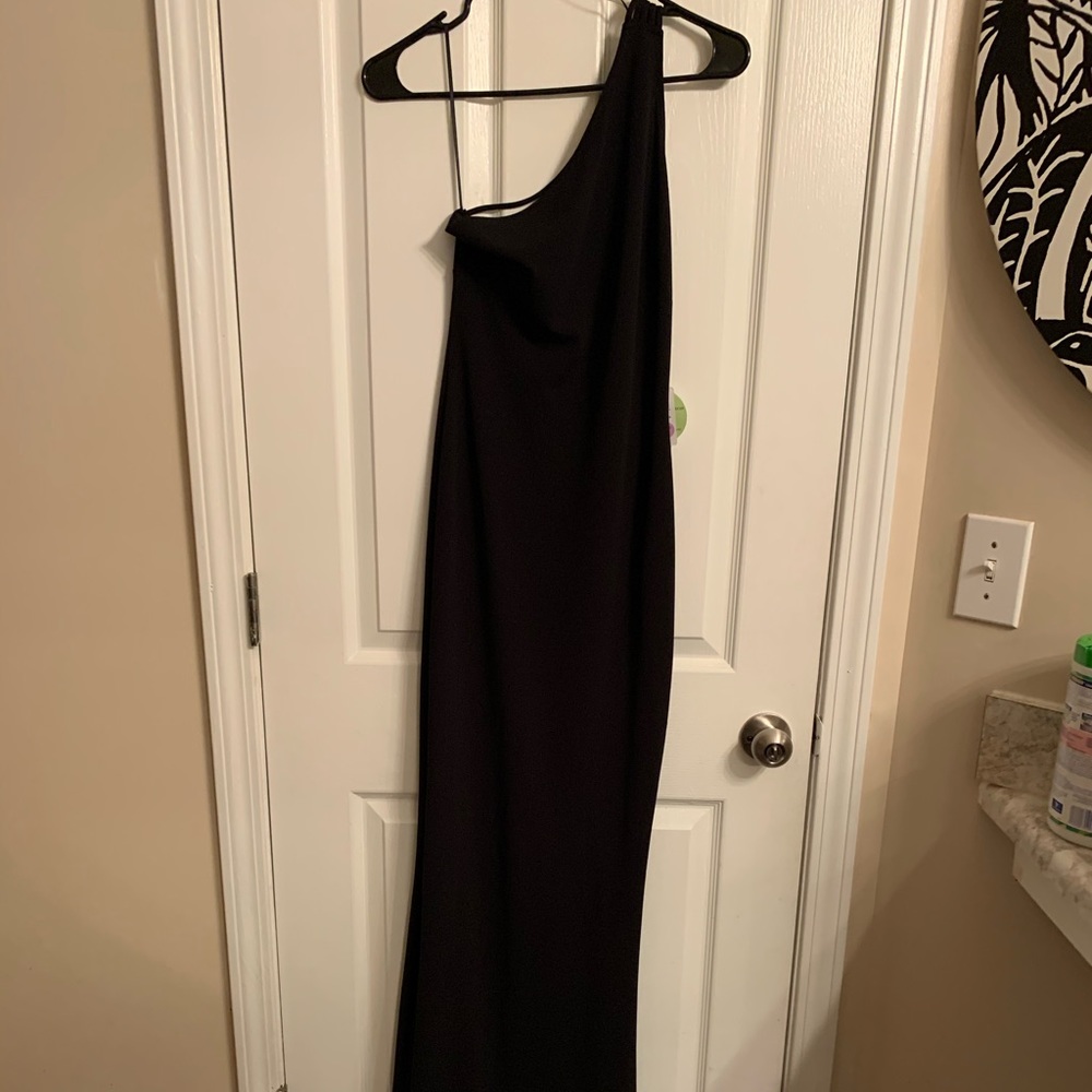 Long formal one shoulder dress